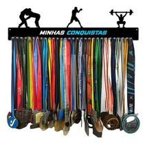 Porta Medalhas Jiu-boxe-levantamento Peso P/até 100 Medalhas Porta Medalhas Jiu-boxe-levantamento Peso P/até 100 Medalhas