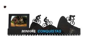 Porta Medalhas MTB Mountain Bike Masculino Com Porta Retrato 61cm Comprimento Porta Medalhas MTB Mountain Bike Masculino Com Porta Retrato 61cm Comprimento