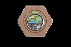 Porta Medalhas Sextavado Hobby Wood Mdf Premium - Ref 013-a