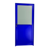Porta Meia Lambril Meia Vidrão Super 25 Vidro Boreal 210cm X 90cm Brimak Abertura Esquerda