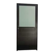 Porta Meia Lambril Meia Vidrão Super 25 Vidro Boreal Abertura Esquerda Preto Brimak Porta Meia Lambril Meia Vidrão Super 25 Vidro Boreal Abertura Esquerda Preto Brimak