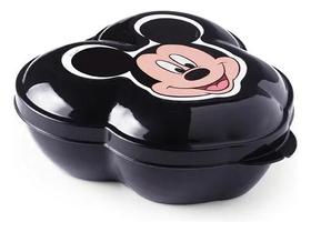 Porta Mix Sanducihe e Biscoito Mickey 330 Ml Plasutil Preto