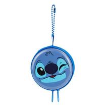 Porta moeda circular azul stitch 7.5cm - disney Porta moeda circular azul stitch 7.5cm - disney