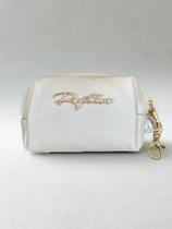 Porta moeda couro off white regathieri