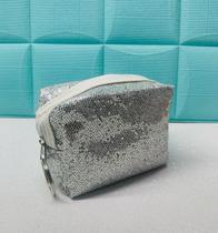 Porta Moeda Ou Porta Treco Mini Necessaire Com Glitter Ziper Chaveiro 10728-24