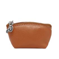 Porta Moedas de Couro Barco - Caramelo