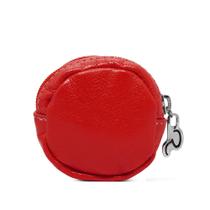 Porta Moedas de Couro Dime Vermelho