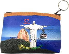 Porta Moedas material sintético Lembrança do Rio De Janeiro Cristo Redentor - Corban