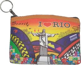 Porta Moedas Níquel material sintético Lembrança Rio De Janeiro