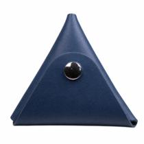 Porta Moedas Triangular em Couro com Botão Artlux 472 -