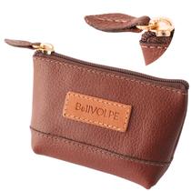 Porta Moedas Ziper Couro Legítimo Feminino Carteira Mão Feminina Marca Bellvolpe