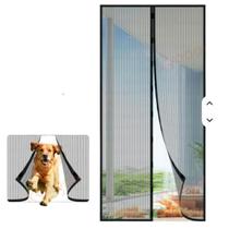 Porta Mosquiteira Magnética Abertura Automática Proteção Total Contra Insetos