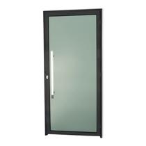 Porta Murano com Puxador Super 210cm x 90cm Brimak Abertura Esquerda Preto