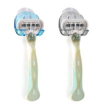 Porta-navalhas kwmobile com ventosa para banheiro 2x preto Porta-navalhas kwmobile com ventosa para banheiro 2x preto