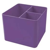 Porta objeto organizador de mesa com 3 divisórias Full Color Dello