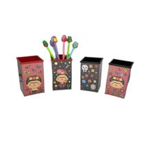 Porta Objeto Treco Lápis Caneta Organizador Frida Kahlo