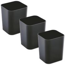 Porta objetos canetas organizador Preto Dello kit com 3 peças