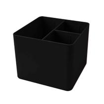 Porta Objetos com 3 Divisórias Preto - Dello