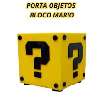 Porta Objetos Cubo Mario Charada Presente Geek Gamers