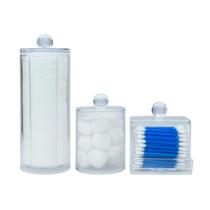 Porta Objetos em Acrílico Organizador de Algodão e Cotonete Super Resistente