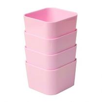 Porta objetos mini com 4 unidades rosa pastel - 3019.WP - Dello Porta objetos mini com 4 unidades rosa pastel - 3019.WP - Dello