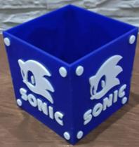 Porta Objetos Sonic Presente Geek Gamers AZUL Porta Objetos Sonic Presente Geek Gamers AZUL