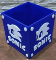 Porta Objetos Sonic Presente Geek Gamers AZUL