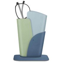 Porta-óculos Fintie Antiarranhões Vegan Leather Ocean Blue