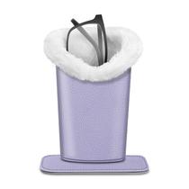Porta-óculos Fintie, forrado de pelúcia, lilás, roxo, material vegano Porta-óculos Fintie, forrado de pelúcia, lilás, roxo, material vegano