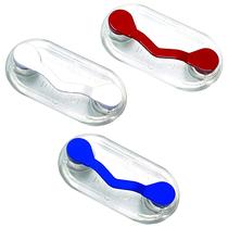 Porta-óculos magnéticos Readerest (pacote com 3) vermelhos, brancos e azuis