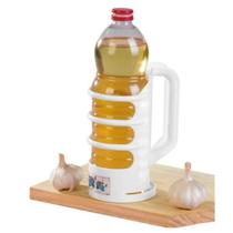 Porta Óleo Azeite Vinagre Branco Hortênsia Com Alça Flexível Porta Óleo Azeite Vinagre Branco Hortênsia Com Alça Flexível