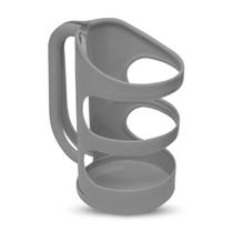 Porta Óleo De Cozinha Cinza Cinquetti, Suporte Para Garrafa De Óleo De Cozinha, Cinza, Design Com Alças Funcionais, Garr