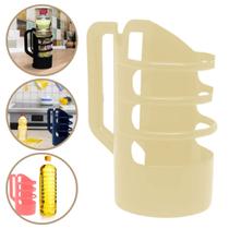 Porta Oléo e Vinagre Suporte Em Plástico Cor Bege Porta Oléo e Vinagre Suporte Em Plástico Cor Bege