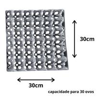 Porta Ovo Cartela Plástica Para 30 ovos Bandeja Higiênica