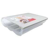 Porta Ovos Bandeja de Plástico para até 18 Ovos + Tampa