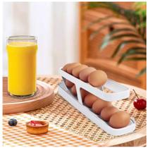 Porta Ovos De 2 Andares Dispenser Automático De Ovos Para Refrigerador Rolling Egg Holder - Abcshop - Sem