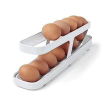 Porta Ovos de 2 Andares Dispenser Automático de Ovos para Refrigerador Rolling Egg Holder - Attus