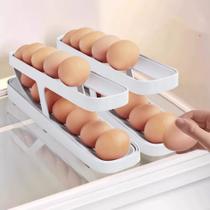 Porta Ovos De 2 Andares Dispenser Automático De Ovos Para Refrigerador Rolling Egg Holder-kehome