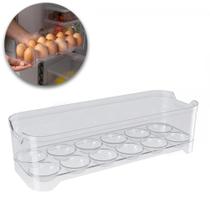 Porta ovos de acrílico com 12 cavidades flexível para geladeira - pote para ovo plástico Porta ovos de acrílico com 12 cavidades flexível para geladeira - pote para ovo plástico