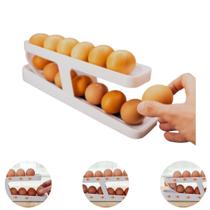 Porta Ovos Dispensador Organizador Suporte Rolante Geladeira Organizadora Ate 14 Un - ATFAST