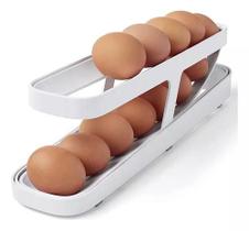 Porta Ovos Dispensador Organizador Suporte Rolante Geladeira