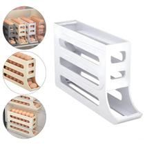 Porta Ovos Dispenser Automático 4 Andares 30 Ovos Organizador Geladeira Economia de Espaço Porta Ovos Dispenser Automático 4 Andares 30 Ovos Organizador Geladeira Economia de Espaço