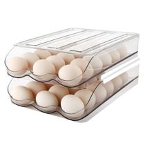 Porta-ovos MesRosa para geladeira, capacidade de 36 ovos com tampa