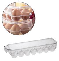 Porta Ovos Para Geladeira Com Tampa 14 Cavidades Acrílico Porta Ovos Para Geladeira Com Tampa 14 Cavidades Acrílico