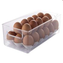 Porta ovos para geladeira suporte acrílico multiuso organizador despensa armário cozinha Plasútil