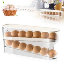 Porta-ovos ROWPOZ 2025 para geladeira, geladeira, 15 ovos