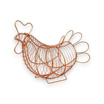 Porta Ovos Rustico Cesto Galinha Aramado Cobre Farmhouse Porta Ovos Rustico Cesto Galinha Aramado Cobre Farmhouse