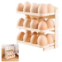 Porta Ovos Suporte 24 Ovos 3 Andares Organizador Geladeira Guarda Ovo Dobravel Mesa Bancada Cozinha Armario Porta Ovos Suporte 24 Ovos 3 Andares Organizador Geladeira Guarda Ovo Dobravel Mesa Bancada Cozinha Armario