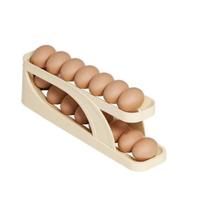 Porta Ovos Suporte 4 Andares Rolante Para 30 Ovos Organizador de Geladeira modelo:2 andar