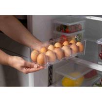 Porta Ovos Transparente Geladeira Empilhável Acrílico - Organizador de Ovo Acrilico - 12 ovos - PANAMI